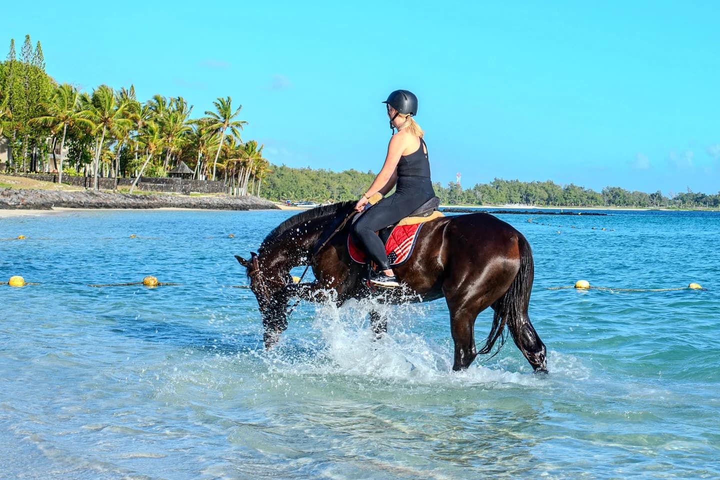 Paseo a caballo por la playa de Belle Mare