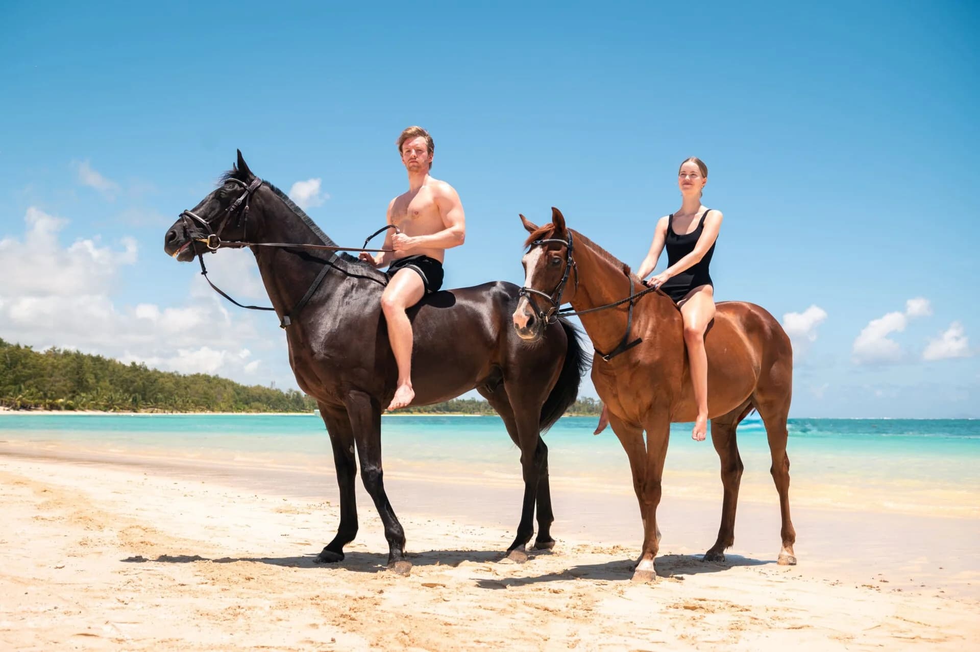 Paseo a caballo por la playa de Belle Mare