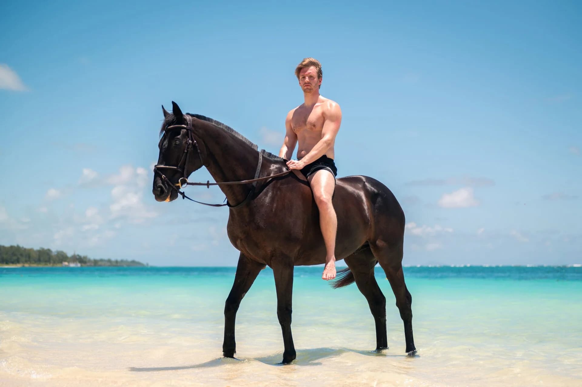 Paseo a caballo por la playa de Belle Mare