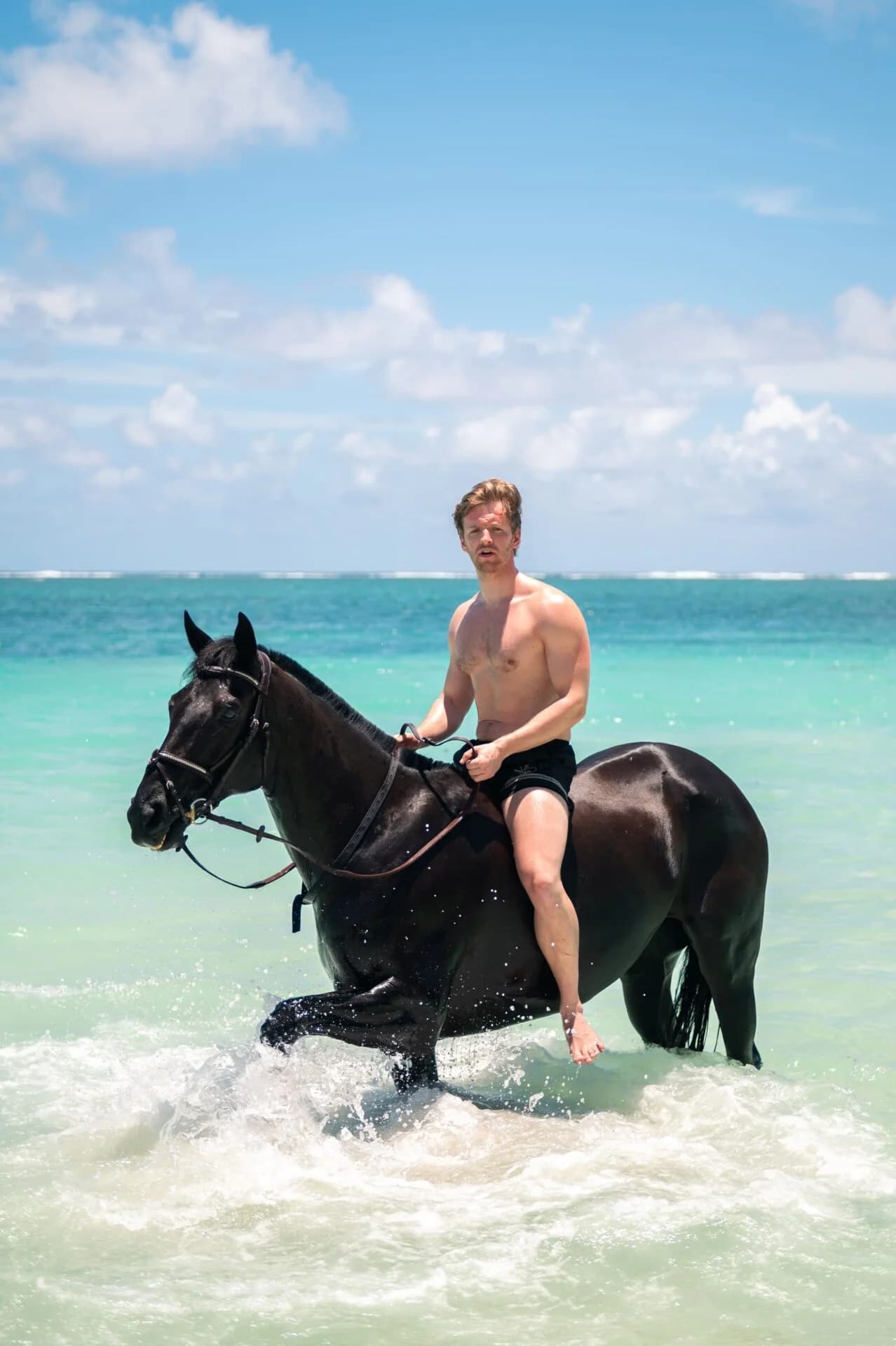 Paseo a caballo por la playa de Belle Mare