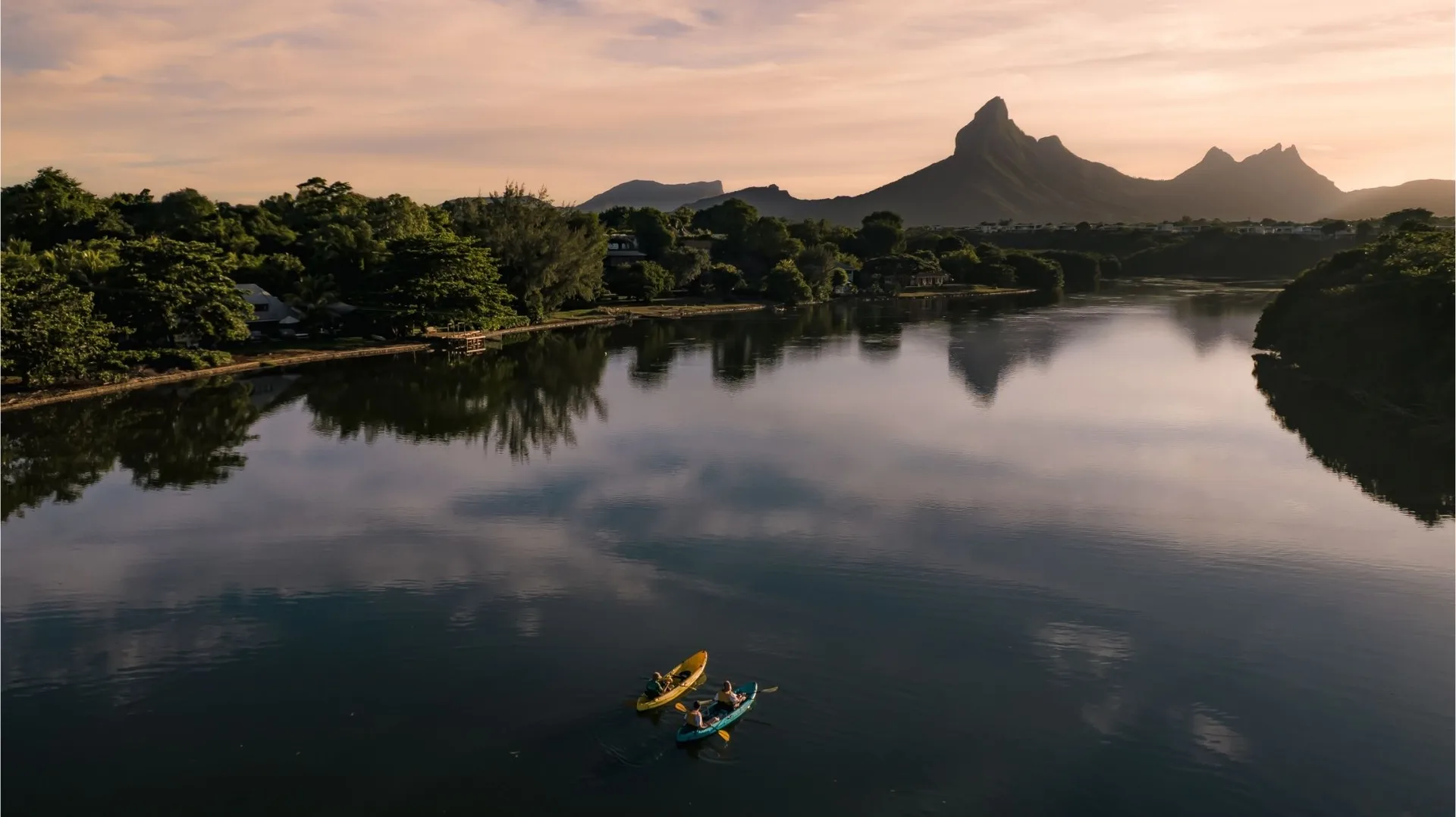 Kayak at Sunrise on the Tamarin River