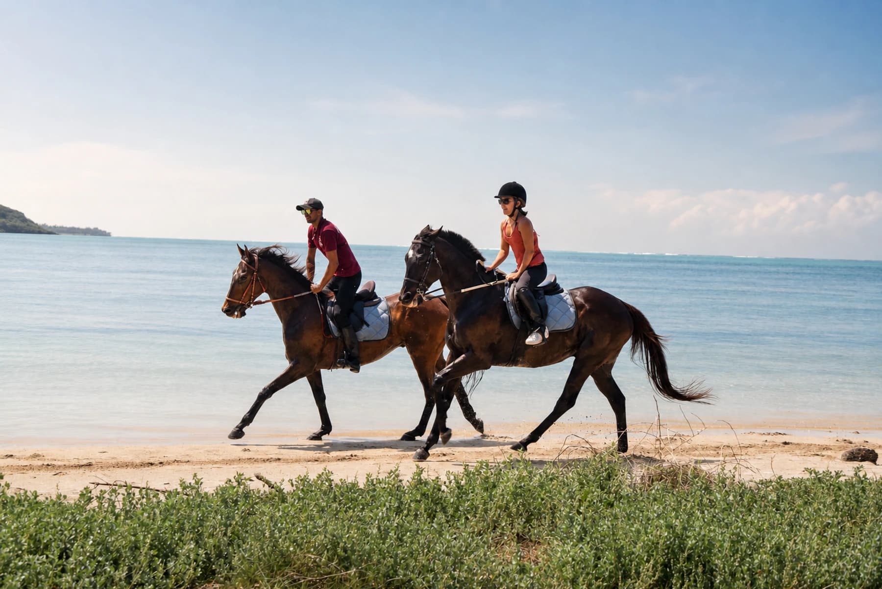 Paseo a caballo en Le Morne