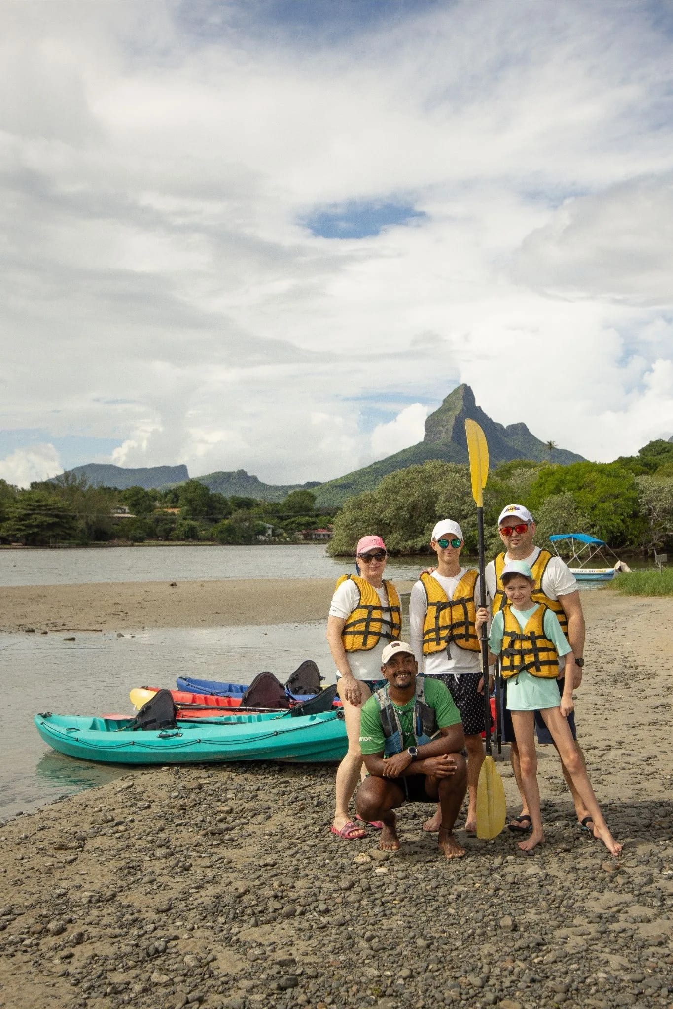 Kayak sul fiume Tamarin