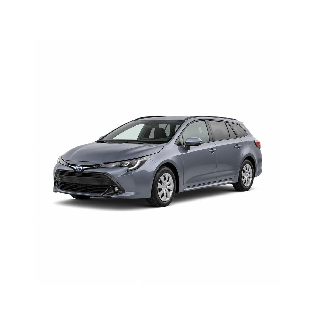 Toyota Fielder grigia fotografata di tre quarti