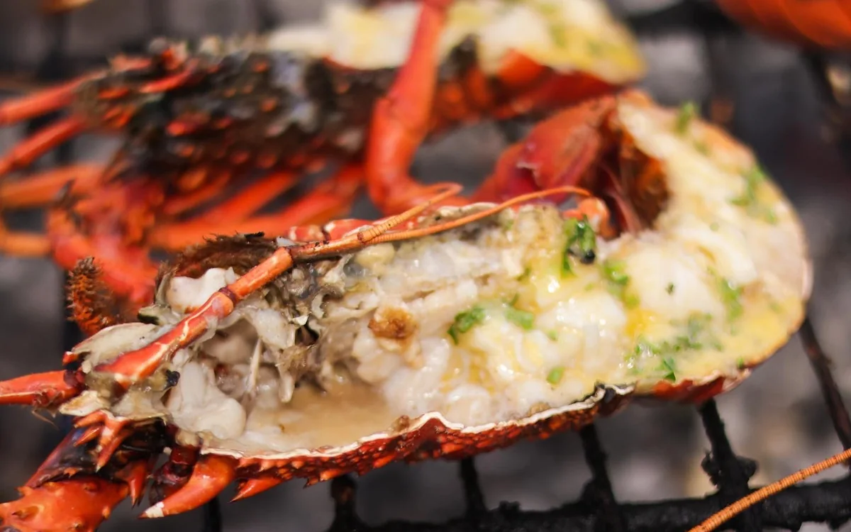 Grilled lobster