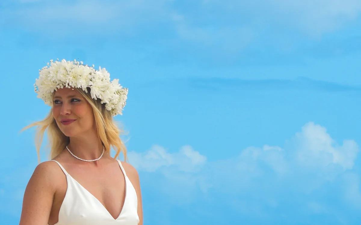 Natural flower crown