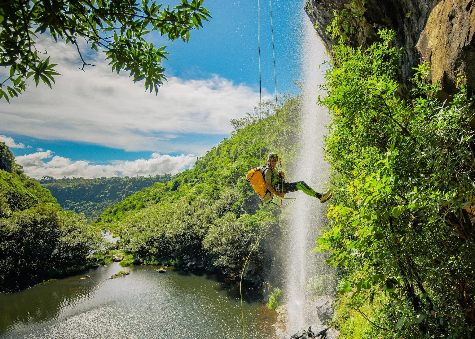 Canyoning a Tamarind Falls, Mauritius
