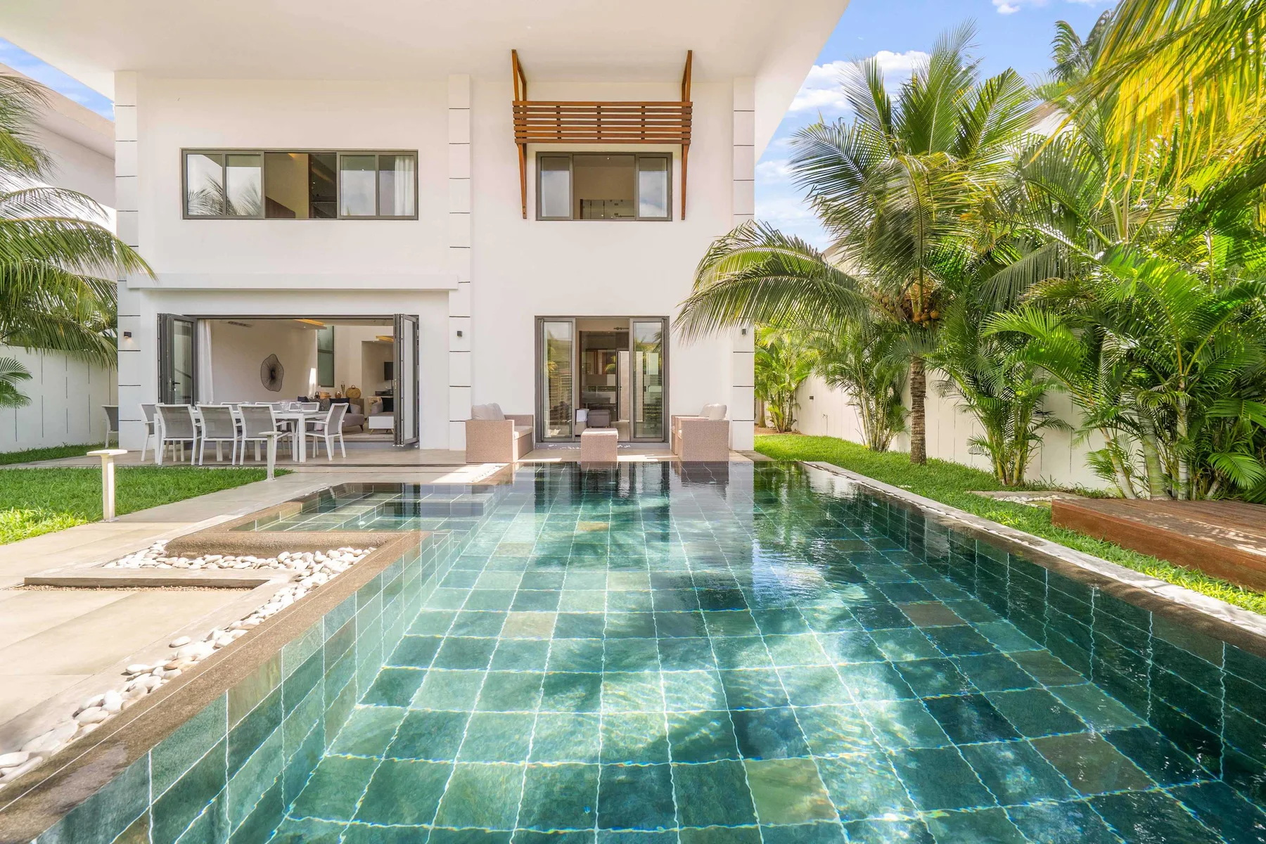 Une villa publiée sur Andan à Grand Baie, dans le nord de l’île Maurice.